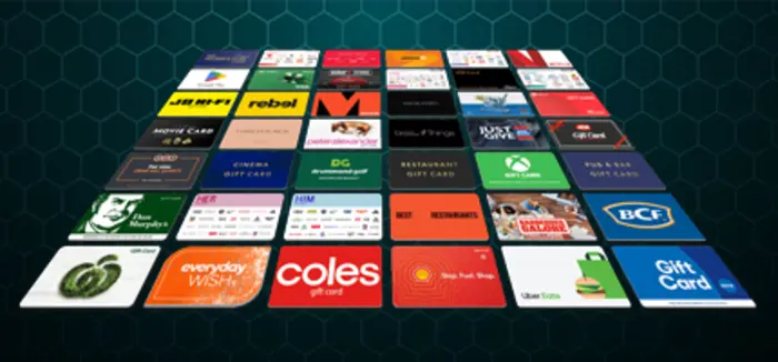 An extensive range of branded physical and digital gift cards